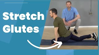 3 Glute Stretches Release Tightness [upl. by Annayehc649]