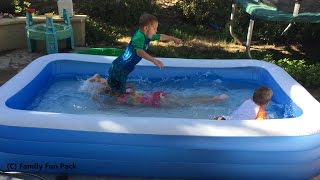 Intex Swim Center Family Inflatable Kiddie Pool Review [upl. by Julita]