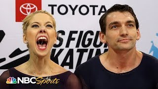 Knierims excellent free skate delivers third national pairs title  NBC Sports [upl. by Selrac613]