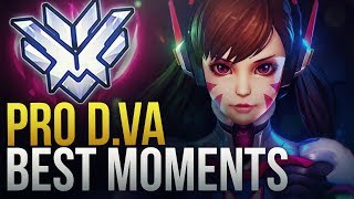 BEST PRO DVA MOMENTS  Overwatch Montage [upl. by Mario]