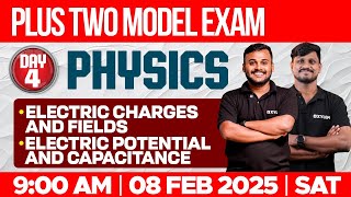 Plus Two Model Exam Physics  Electric Charges and Fields  Electric Potential and Capacitance  2 [upl. by Aelam]