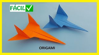 👉🏽 Cómo hacer un AVIÓN ✈ de papel FÁCIL ✅  Aviones de Origami PASO A PASO [upl. by Tabbitha]