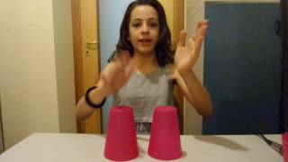 Cup Song con 2 bicchieri  Tutorial 3 by Alessia Chianese [upl. by Cartan438]