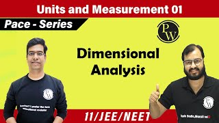 Units amp Measurement 01  Dimensions Dimensional Analysis Principle of homogeneity  11  NEET JEE [upl. by Shanie]