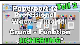 Kofax Paperport 14 Sicherung amp Backup [upl. by Lenoel196]