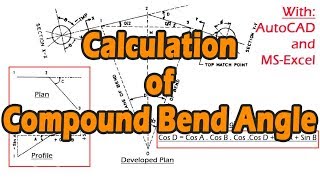 How To Calculate Penstock Pipe Compound Bend Angle  Tutorial  Timelapse2x [upl. by Hillinck]