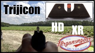 Trijicon HD XR Tritium Night Sights Review HD [upl. by Flessel]