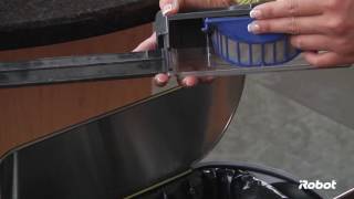 How to Empty the Bin and Clean the Filter  Roomba® 600 series  iRobot® [upl. by Nehtiek]