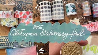 HUGE AliExpress Stationery Haul ✨ [upl. by Komsa]