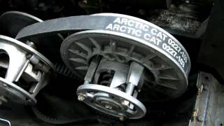 Arctic Cat Drive Belt Removal [upl. by Nnazil128]