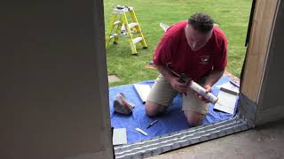 Therma Tru Plastic Door Pan Installation [upl. by Airbmat]