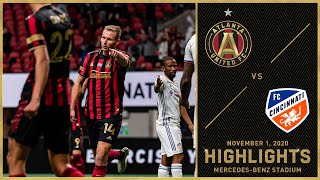 Match Highlights Atlanta United vs FC Cincinnati  November 1 2020 [upl. by Celtic175]