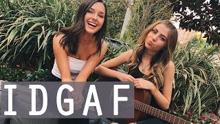 IDGAF by Dua Lipa  acoustic cover by Jada Facer amp Tori Keeth [upl. by Annat]