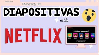 COMO HACER DIAPOSITIVAS TEMATICA  ESTILO NETFLIX  POWER POINT CREATIVOTÉMPLATE GRATIS [upl. by Florri205]