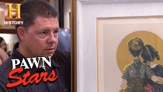 Pawn Stars Norman Rockwell Lithographs  History [upl. by Airret]