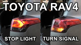 Toyota RAV4 20132018 How To Replace Rear StopBrake Light And Turn Signal Light Bulbs [upl. by Mariam881]