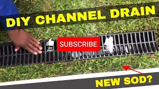 DIY DRAINAGE SYSTEM l How to Install  Waterform System  New Sod  Better Landscape Drainage [upl. by Prisilla658]