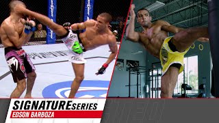 Edson Barboza Breaks Down His Signature Striking Ability [upl. by Seroka]