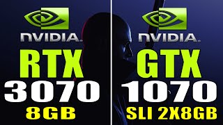 RTX 3070 8GB vs GTX 1070 SLI 2X8GB  RYZEN 7 3700X  PC GAMES TEST [upl. by Nyre]