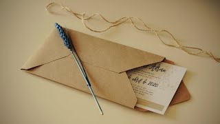 Cómo hacer un sobre para tu invitación 💌 DIY [upl. by Klinges194]