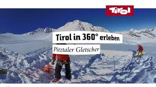 Eisklettern am Pitztaler Gletscher in der Gletscherspalte  360°⛷ [upl. by Danella817]