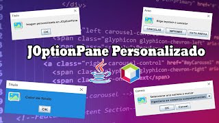 Personalizar JOptionPane ➤ Java ☕ NetBeans ✅ [upl. by Amikat295]