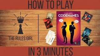 How to Play Codenames in 3 Minutes  The Rules Girl [upl. by Nuj]