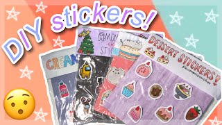 EASY DIY STICKERS NO WAX PAPER NEEDED [upl. by Romine]