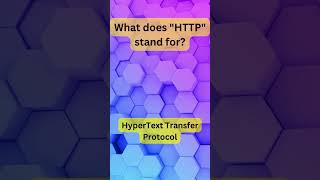 What does HTTP stand for  HyperText Transfer Protocol Explained WebTech InternetBasics [upl. by Ynatirb430]